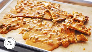 Professional Baker Teaches You How To Make NUT BRITTLE [upl. by Yankee]