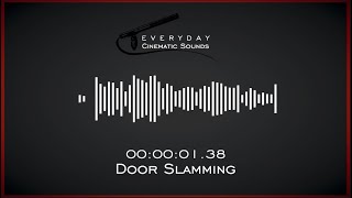 Door Slamming  HQ Sound Effects [upl. by Anaib]