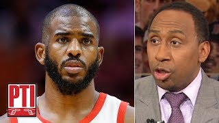 Chris Paul could join LeBron on the Lakers if he allows OKC to buy him out  Stephen A  PTI [upl. by Caroline745]