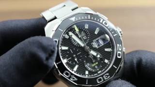 TAG Heuer Aquaracer 300M Chronograph Ceramic Bezel CAY111ABA0927 Functions and Care [upl. by Runkle]