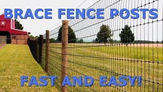 How to Brace Fence Posts FAST and EASY [upl. by Tarrance]