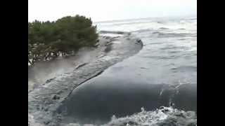 Stabilized footage of Japanese Tsunami [upl. by Airla167]