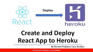 Create and Deploy React App on Heroku  Step by Step Guide [upl. by Dowdell]