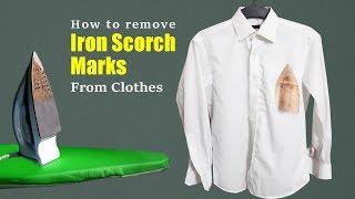 How to remove iron scorch marks from clothes  Easy amp effective method [upl. by Tersina]