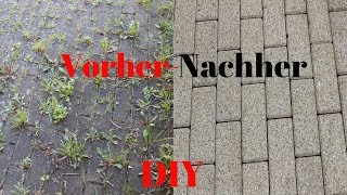 DIY Tipps zum Reinigen von PflastersteinenDIY tips for cleaning paving stones [upl. by Lowrance]