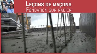 Les bons gestes en maçonnerie  Fondation sur radier [upl. by Nesline351]