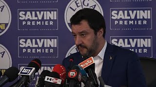 Elezioni 2018 Salvini quotMantengo le promesse limpegno è governare con il centrodestraquot [upl. by Rehportsirhc]