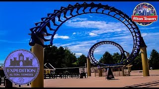 The History of Alton Towers and the Corkscrew  Expedition Alton Towers [upl. by Ycats]