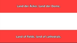 Austrian National Anthem DEEN lyrics  Österreichische Bundeshymne [upl. by Felike262]