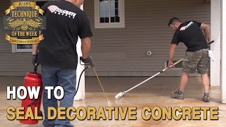 How To Seal Stamped Concrete [upl. by Earesed410]