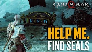 God of War PS4  Helheim Chest Seals Locations CRN 3 Magic Ruins [upl. by Pleasant]