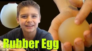 RUBBER EGG Easy Kids Science Experiments [upl. by Alleacim550]