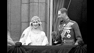 The Queen Mother marries the future King George VI at Westminster Abbey [upl. by Aihsenad911]