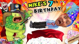 Mikes 7th Birthday A Magically Monsterific Party Celebration FUNnel V BDay Vlog [upl. by Erdnassac]