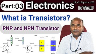 PNP and NPN Transistors in tamil [upl. by Schram]