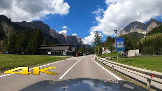 Dolomites Passo Gardena Italy One Epic Drive 4K 60P 🇮🇹 [upl. by Aicekan184]