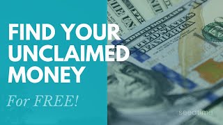 How to find unclaimed money for FREE [upl. by Eidua]