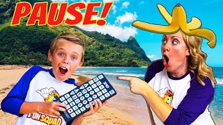 Funny Pause Remote Jokes on Mom and Dad Fun Squad Life in Hawaii [upl. by Bekelja]