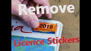 Licence Plate Sticker Removal [upl. by Dnaletak]