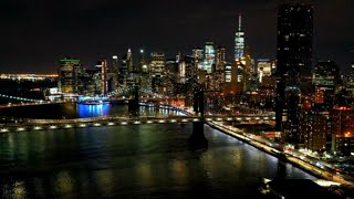 New York City Live Wallpaper  New York City Skyline HD Drone Video [upl. by Madeline]