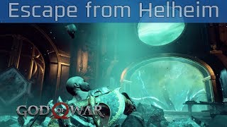 God of War PS4  Escape from Helheim Walkthrough HD 1080P [upl. by Arayc667]