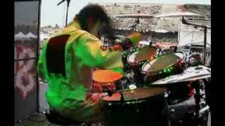 Joey Jordison Drumming Backstage camera [upl. by Tay504]