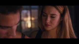 Theo James amp Shailene Woodley Talk Kissing In Insurgent Rapid Fire [upl. by Ahtennek495]