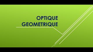 Optique Géométrique  Loeil  Défauts et corrections 12 [upl. by Basil]