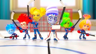 The Ice Hockey Game  The Fixies  Cartoons for Children  New Episodes [upl. by Helene540]