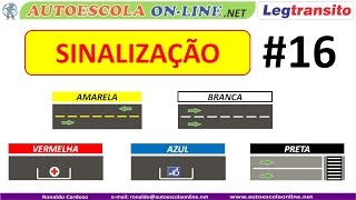 SINALIZAÇÃO HORIZONTAL  Marcas e Inscrições no pavimento [upl. by Hogan]