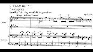 Franz Schubert  Fantasia for piano 4 hands in F minor D 940 [upl. by Ivatts]