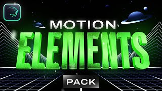 Motion Graphics Elements Alight Motion Template [upl. by Powel]