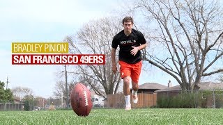 Kickoff Technique with NFL Punter Bradley Pinion [upl. by Avla98]