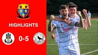 Caerleon 05 Cwmbrân Town  Gwent FA Senior cup  Quarter final highlights [upl. by Inaffets118]