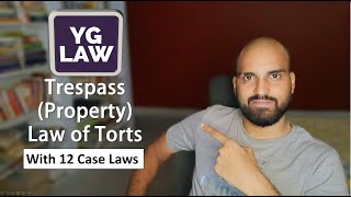 Trespass to Property  Immovable Land and Movable  Law of Torts [upl. by Ahsaeyt]