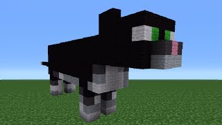 Minecraft Tutorial How To Make A Cat Statue [upl. by Allerie]