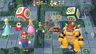 Super Mario Party Partner Party 102 Domino Ruins Treasure Hunt Mario amp Bowser vs Wario amp Monty Mole [upl. by Acessej166]