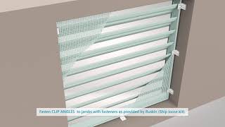 Ruskin Horizontal Louver Clip Angle Installation – Without HVBS Support Single Section [upl. by Kaasi]