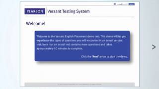 Versant English Placement Test  Product Tour [upl. by Hardunn68]