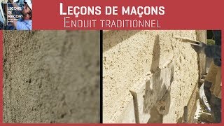 Les bons gestes en maçonnerie  Enduit Traditionnel [upl. by Missak]