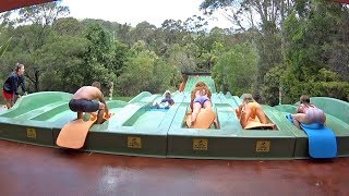 Racing Surf Water Slide at Jamberoo Action Park [upl. by Cioban]