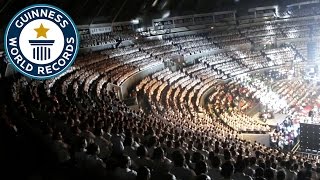 Largest Gospel Choir  Manila Philippines  Guinness World Records [upl. by Nauwtna]