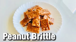 Peanut Brittle without Corn Syrup  Homemade Peanut Brittle [upl. by Adnawed]