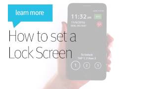 How to Set a Lock Screen  Jitterbug Smart [upl. by Kenn]