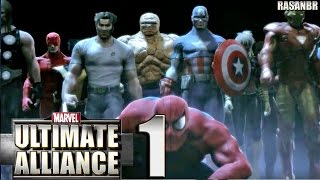 Marvel Ultimate Alliance PSP walkthrough part 1 [upl. by Ttegdirb135]