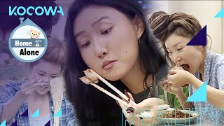 Mukbang quotHome Alonequot Hwasas Legendary Eating Show [upl. by Ralina]