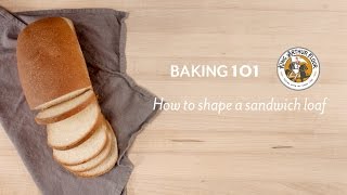 How to shape a sandwich loaf [upl. by Goldenberg]