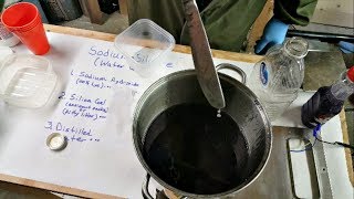 Making Water Glass Refractory Mix for Rocket Mass Stove [upl. by Ajuna251]