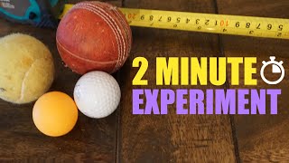 2 MINUTE EXPERIMENT  Ball Bounce [upl. by Emmalynne615]