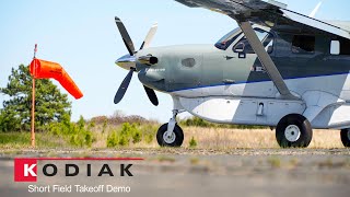 Short Field Takeoff Demo  Kodiak 100 [upl. by Yuht856]